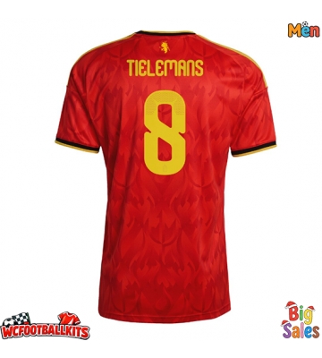 Belgium Youri Tielemans #8 Replica Home Stadium Shirt World Cup 2026 Short Sleeve